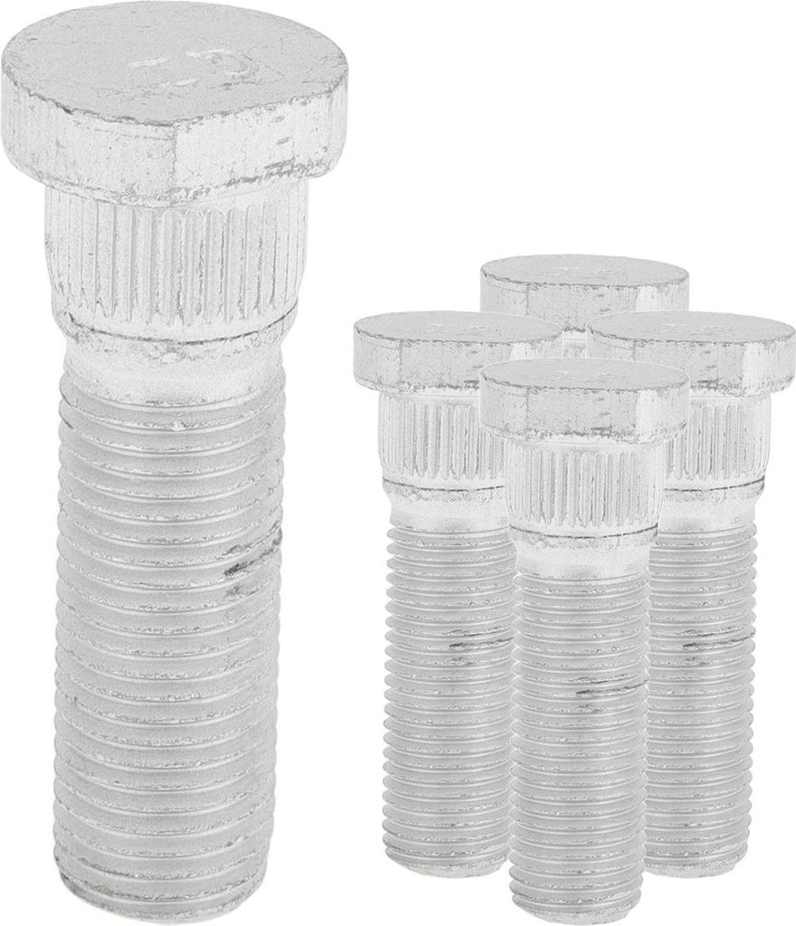 5 Stück M14x1.5 Radnabenschraube für Chrysler 300 2005-2021 Vorder- und Hinterachse Radnabenschrauben Set Nr. 6507915AA Legierter Stahl Silberton