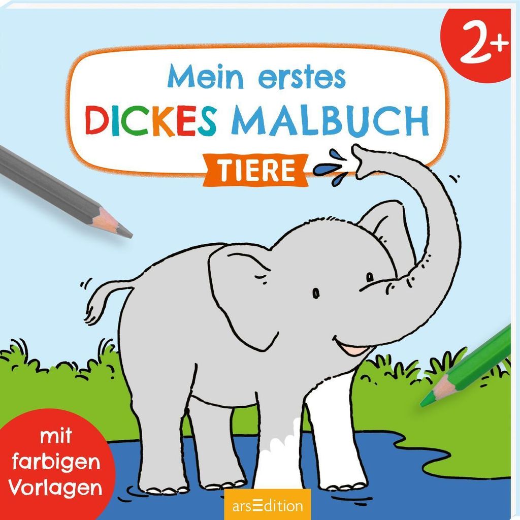 Mein erstes dickes Malbuch ab 2 - Tiere Produktbild 