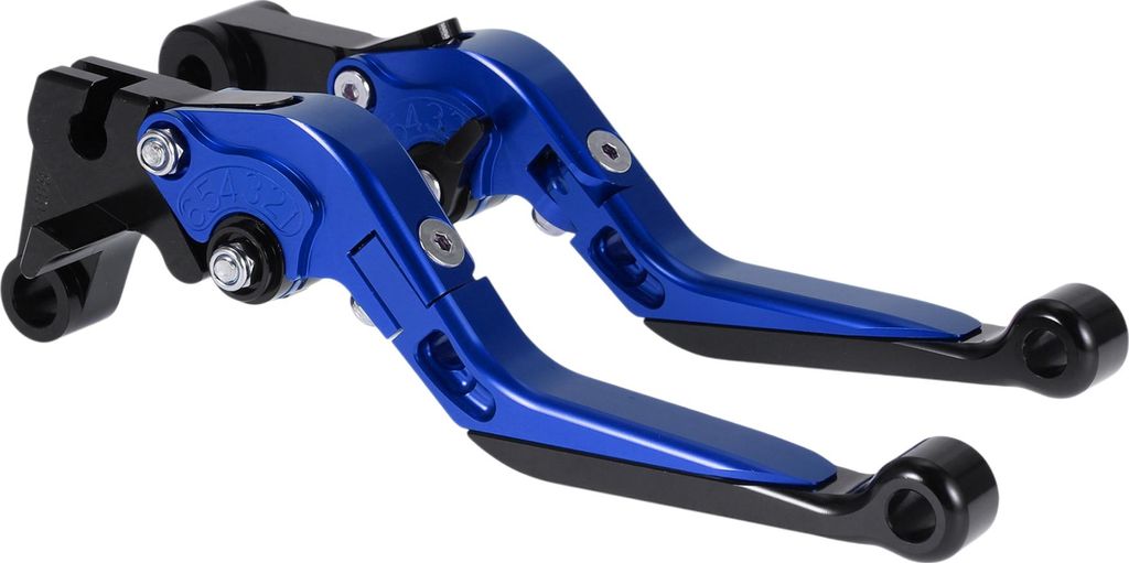 Kurze Lange Brems- und Kupplungshebel für Yamaha YZF R1 2015-2022 Verstellbare Motorrad Lenker Bremshebel Aluminiumlegierung Blau Griff Schwarzes ...