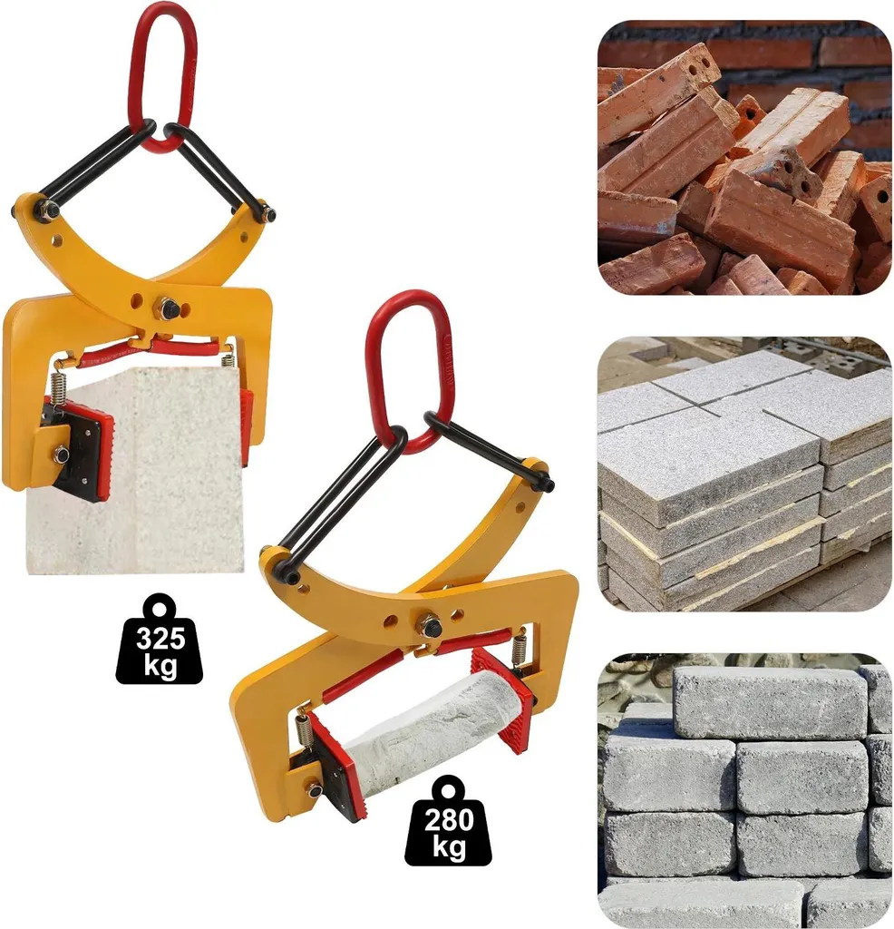 Pince à pierres de levage avec œillets d'extrémité robuste de 300 kg - 6