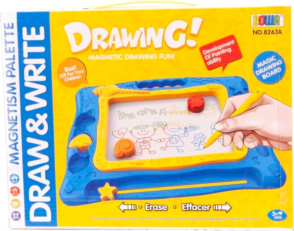 Tableau magnétique de base 30X22 Cm - Ardoise blanche aimantée murale