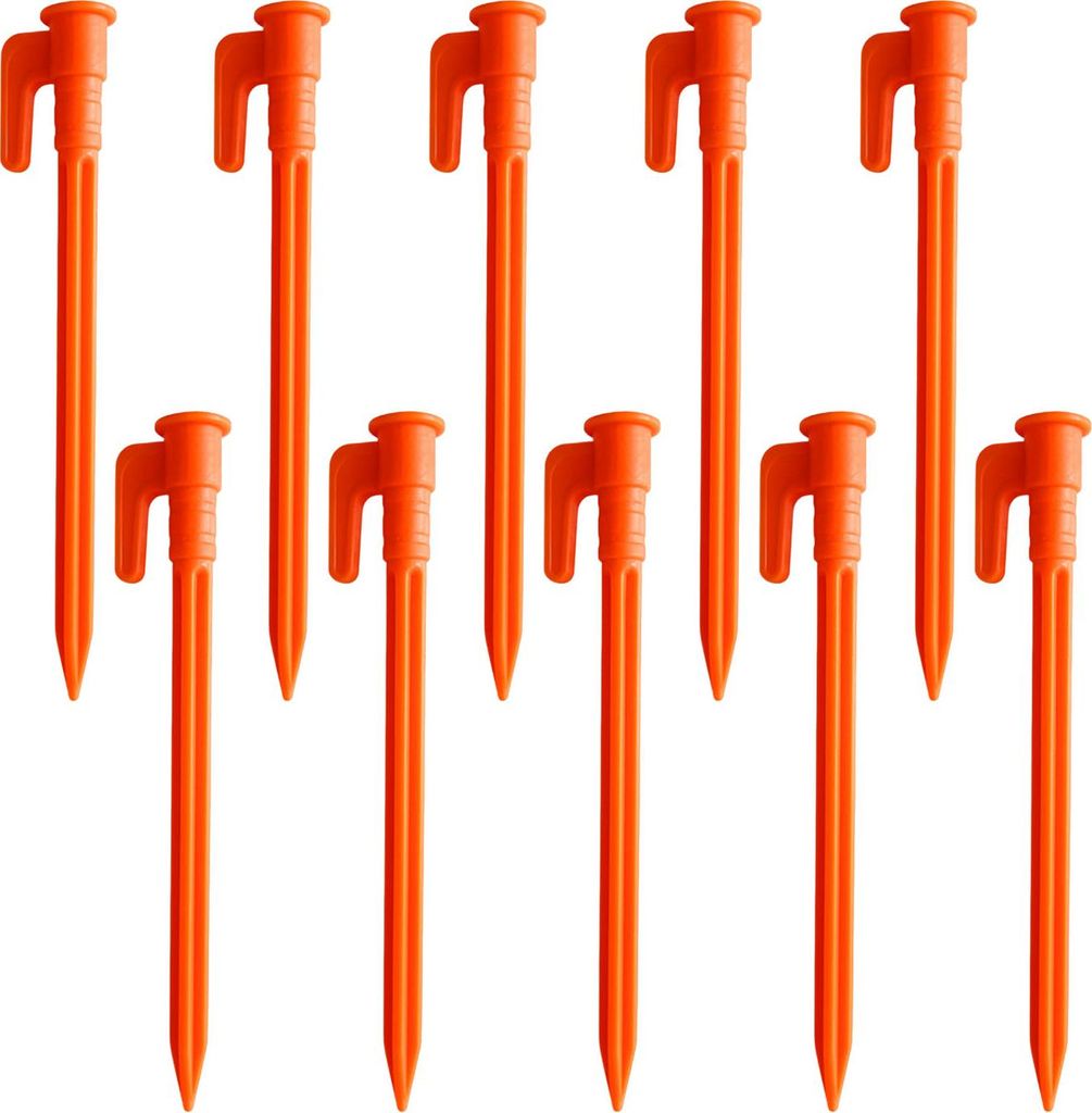 10 Stück Camping Zelthering Heavy Duty Multifunktionaler Outdoor Garten Hof Terrasse Rasen Plane Baldachin Winddicht Erdspieß Zelthering