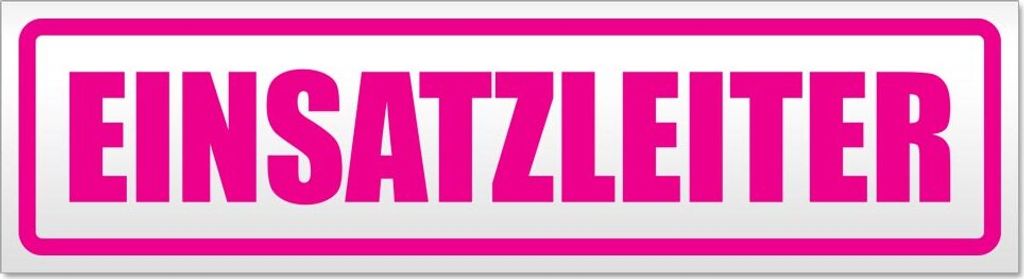 Einsatzleiter Magnetschild Schild magnetisch