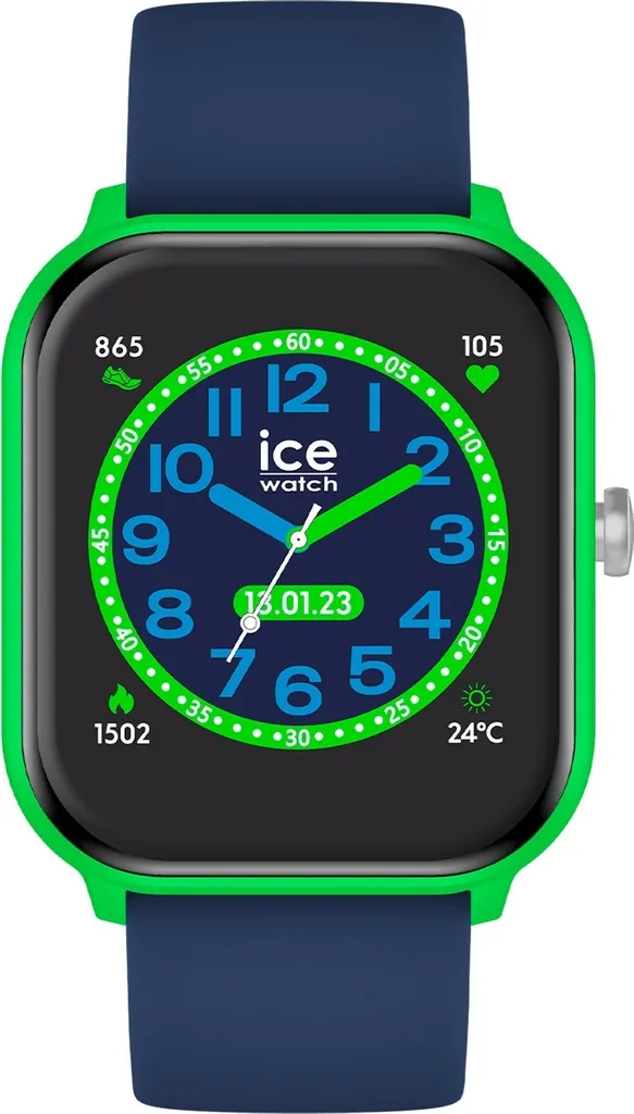 Montre sport enfant Ice-Watch Ice Smart Junior vert bleu étanche IP68
