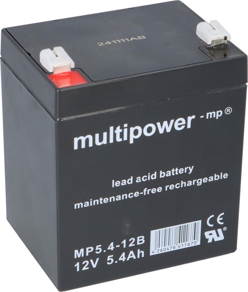 Multipower Blei-Akku MP 5,4 -12B 12V 5,4Ah