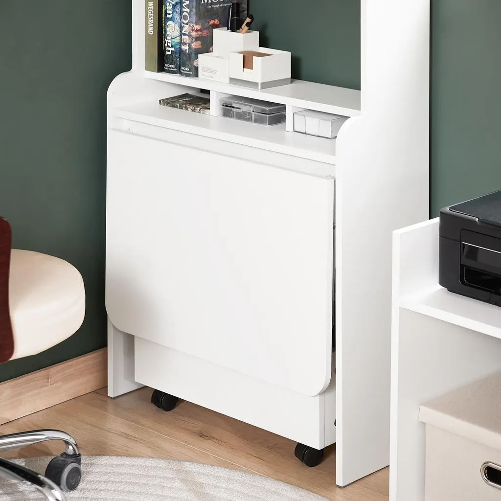 Bureau informatique modulable SoBuy, table pliable et caisson mobile - 5
