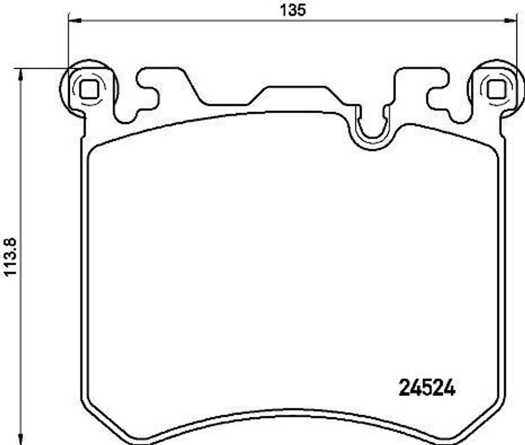 BREMBO P 06 077 - OE 34114073048 Bremsbeläge für X5 (E70), X6 (E71)