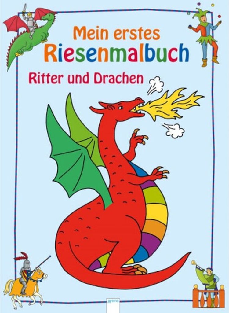 Arena BB Malbuch 'Nicolas, Mein erstes Riesenmalbuch Ritter und'