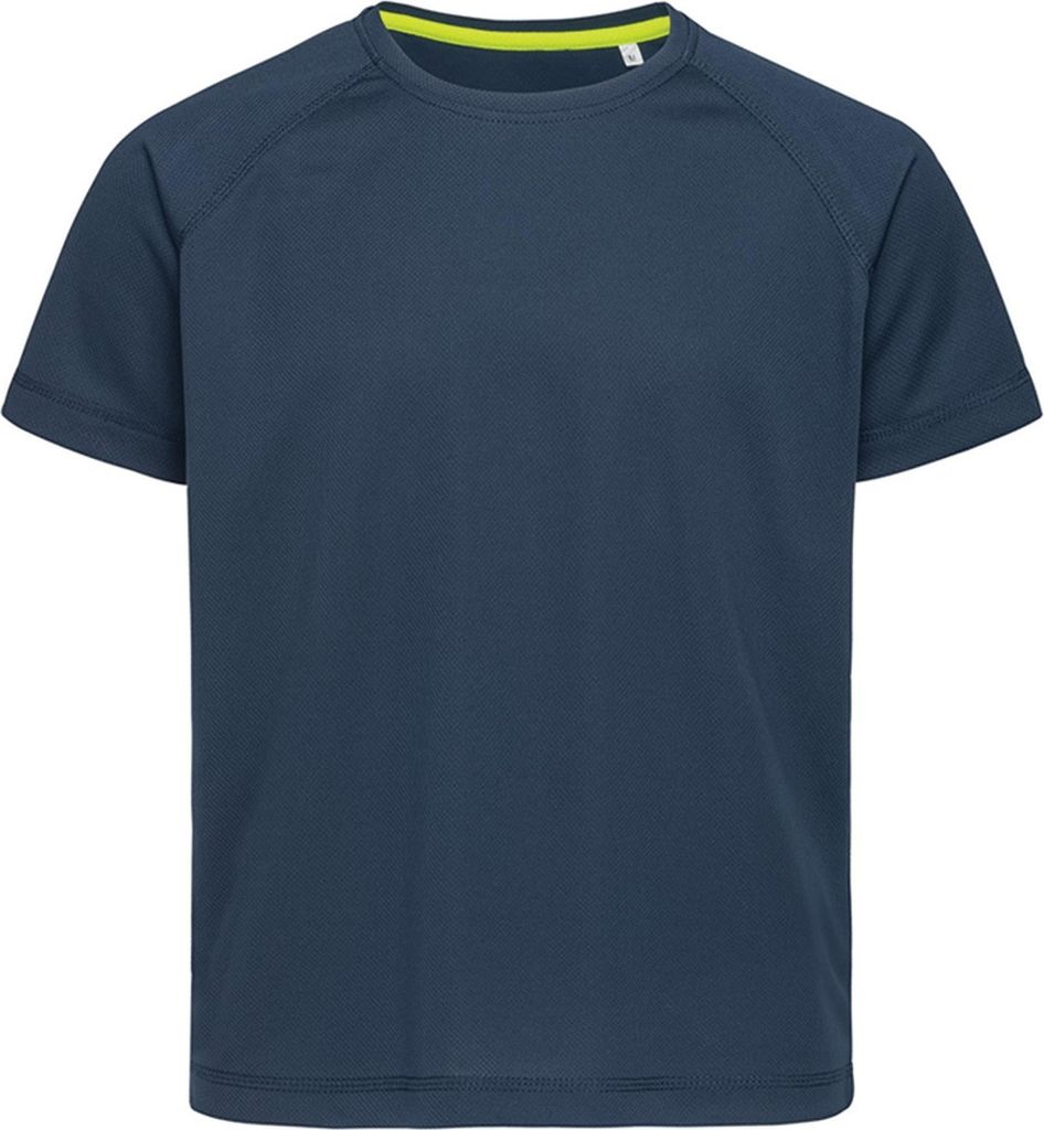 Stedman Kinder Raglan Netz T-Shirt AB349 (XL) (Wasserblau)