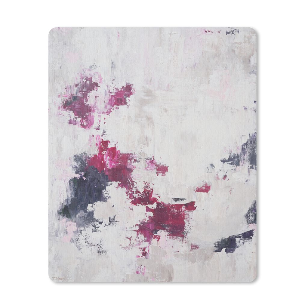 MuchoWow Mauspad Mousepad Rosa - Grau - Farbe - Abstrakt 30x40 cm - Mousepads - Maus Mat - Pad - Mausunterlage - Mausmatten