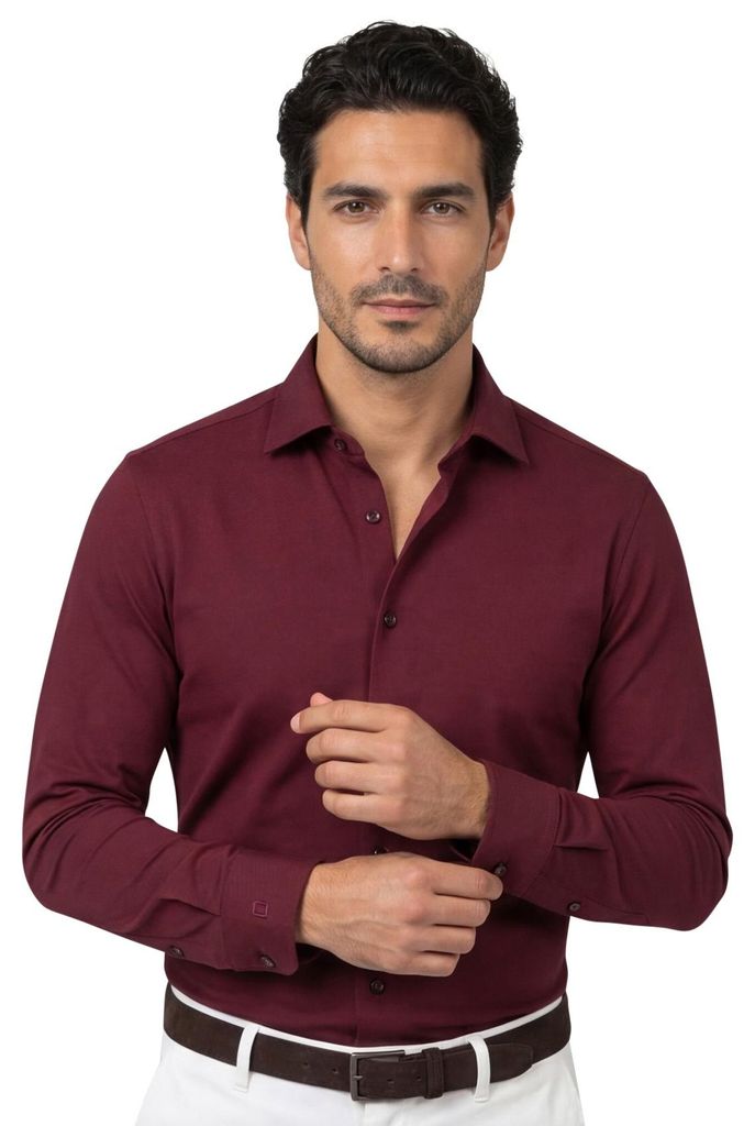 Olymp Hemd rot Level Five 24/Seven Body Fit