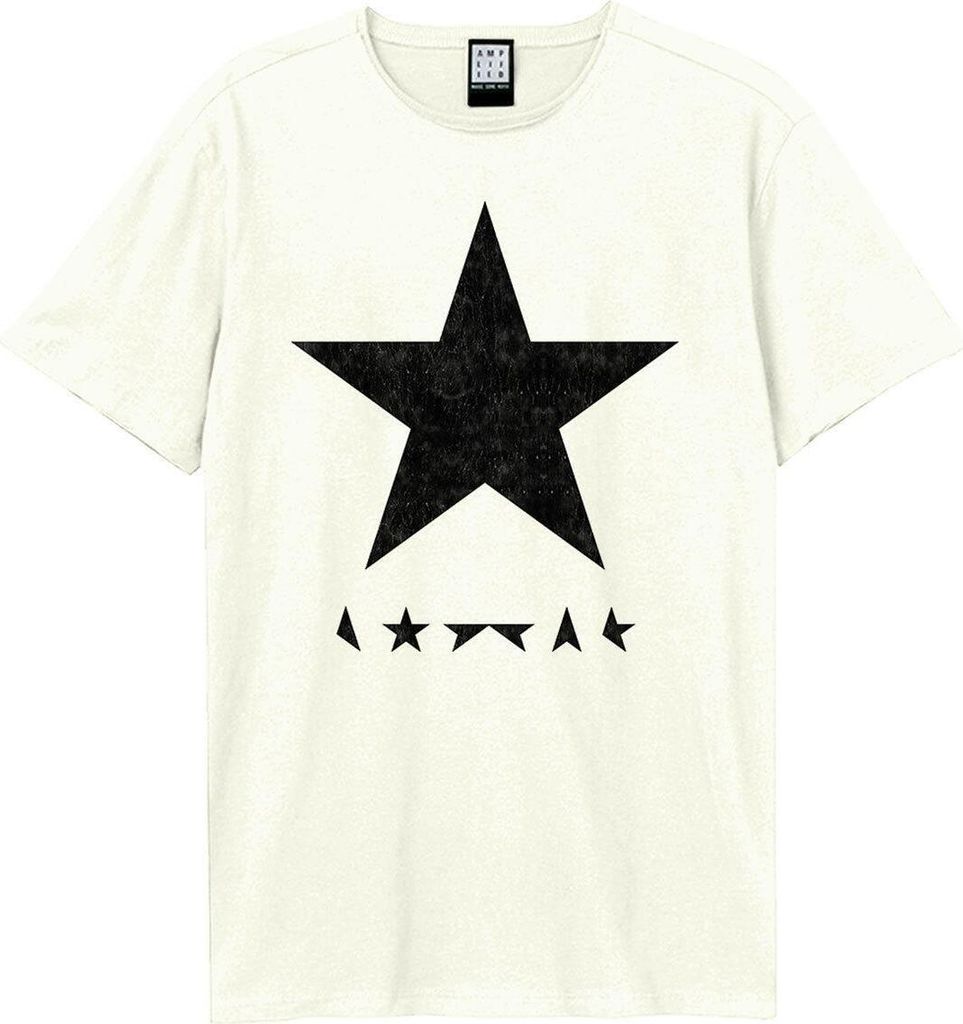 Amplified - "Black Star" T-Shirt für Herren/Damen Uni GD1294 (XS) (Weiß)