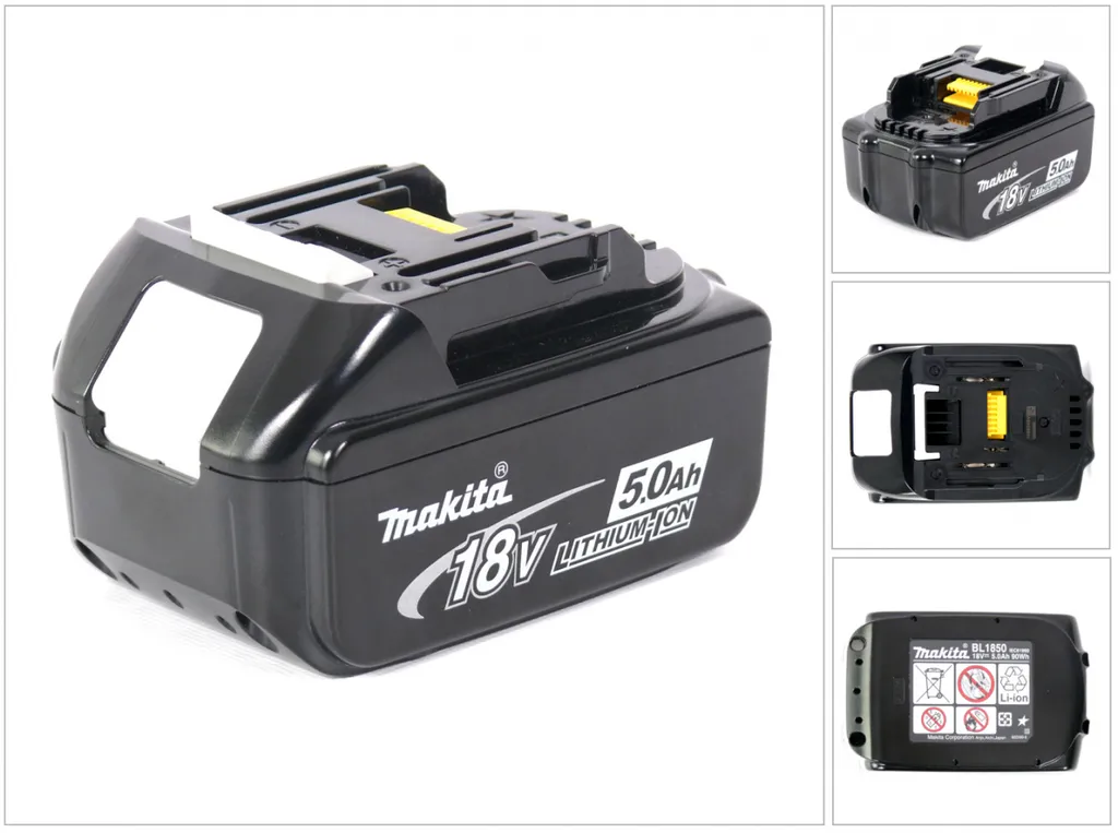 Makita BL1850 Batterie Li-Ion 18V 5Ah 196672-8 Accumulateur d'Origine