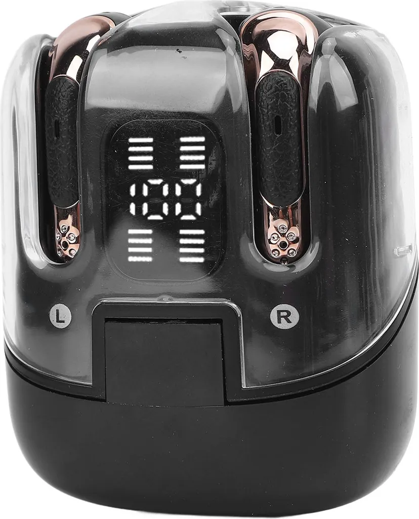 2er-Pack kabellose Ohrhörer mit digitaler LED-Anzeige, unabhängiger Verbindung, geringer Latenz, Bluetooth 5.4, Kopfhörer, Ohrhörer für Paare, zwei Pe