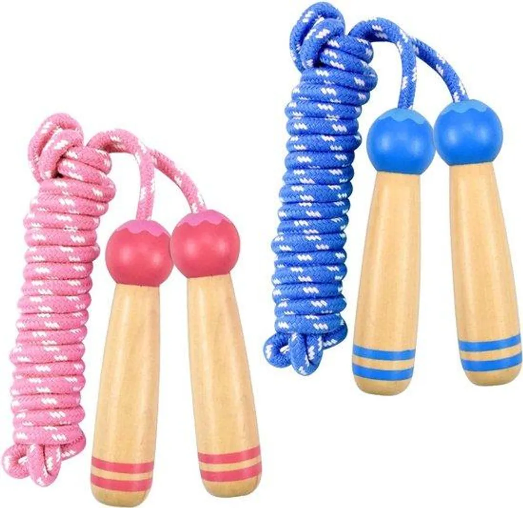 Corde à sauter sans douleur : coton doux et bois pour débuter le sport