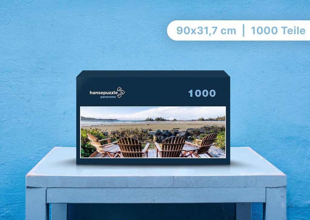 hansepuzzle 99247 - Strand Puzzle, 1050 Teile, Natur, 60,0 x 46,0cm mit hochwertiger Aufbewahrung, Kartonbox und wiederverschließbarem Beutel