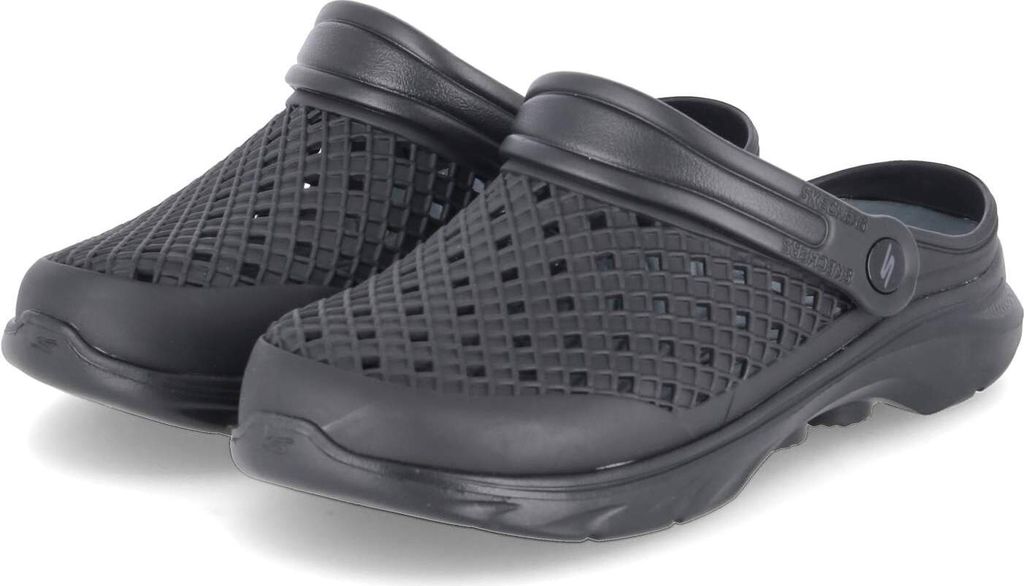 Skechers GO WALK Herren Badeschuhe/ Pantoletten/ Clogs FOAMIES Schwarz Synthetik Größe: 42
