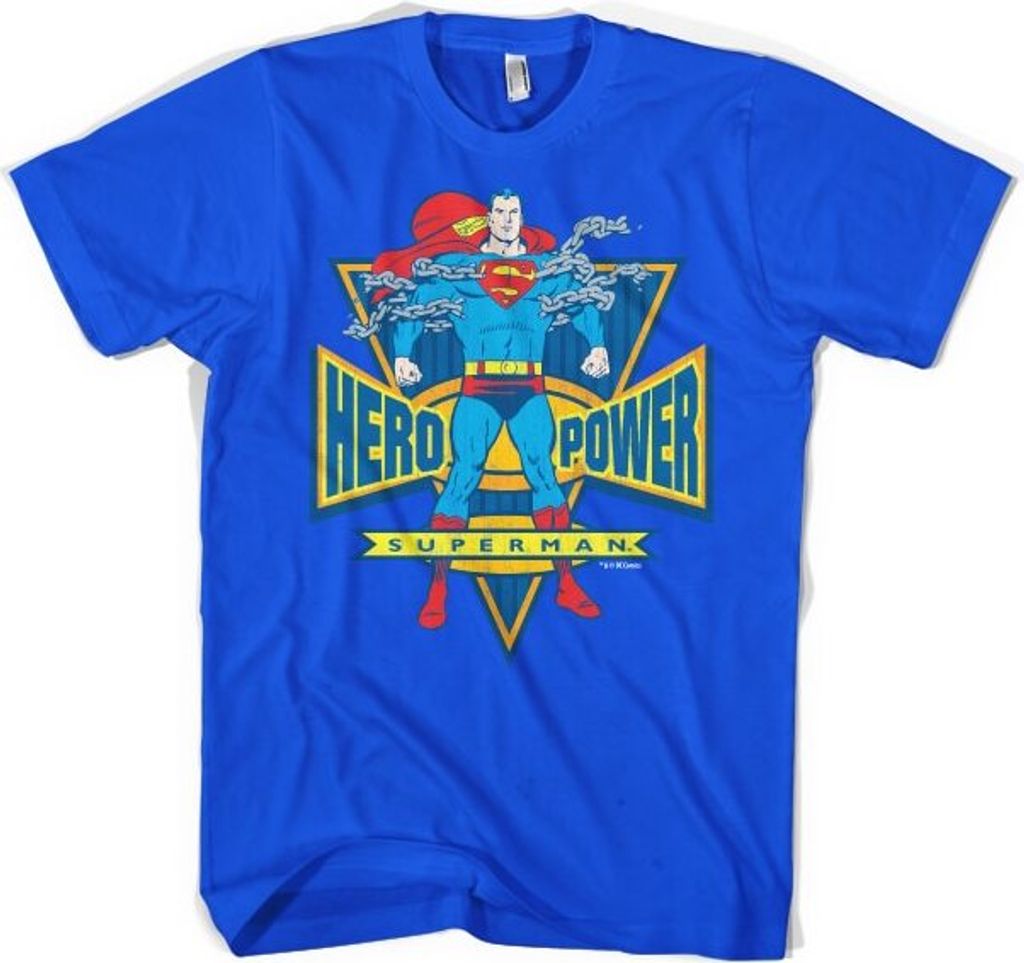 Superman World Hero T-Shirt - Medium - Blue