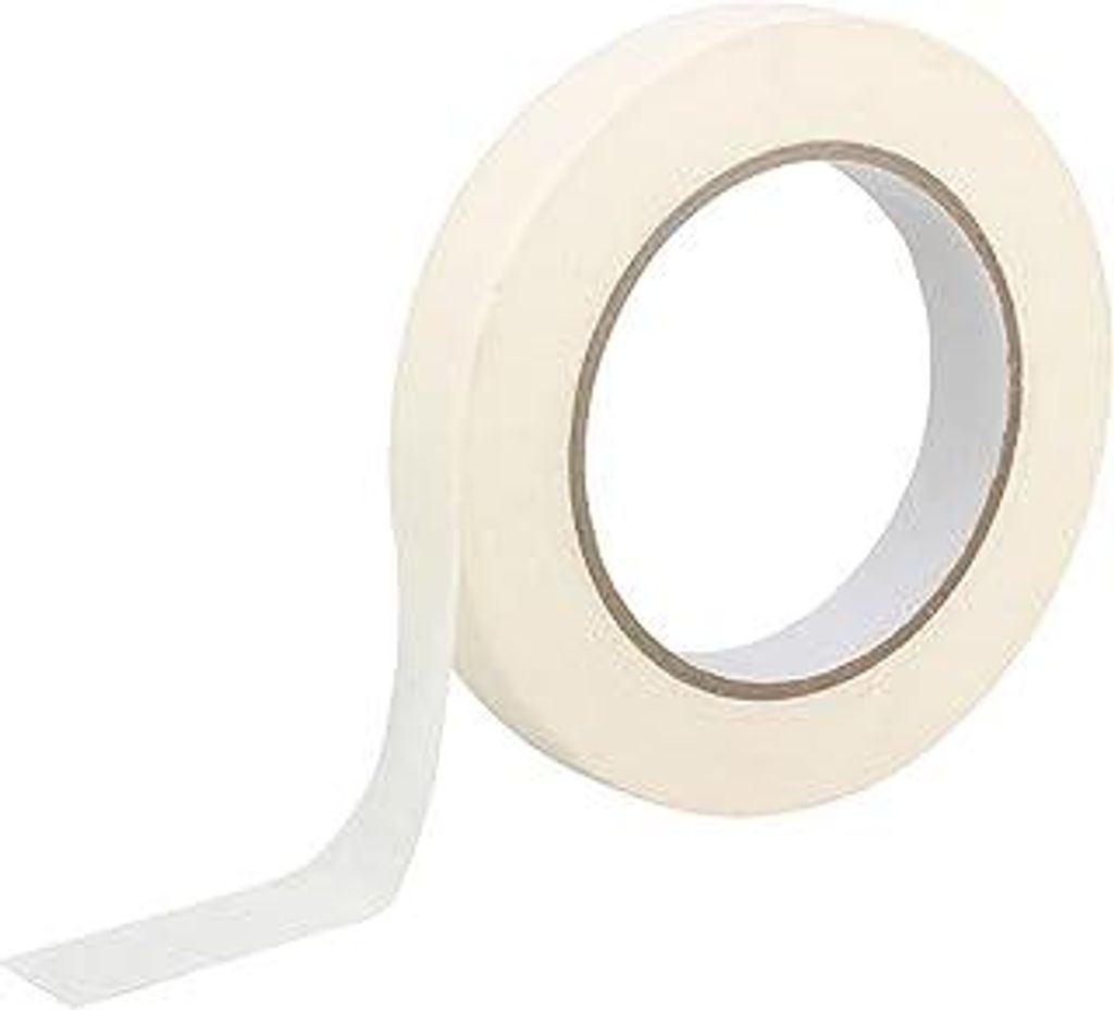 ProDec 1,9 cm x 50 m Abdeckband für Streicharbeiten, Malerband für scharfe Farblinien, Weiß, 19 mm breit, für mehrere Oberflächen