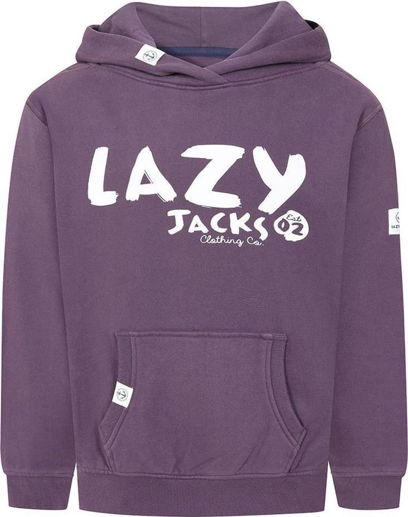 Lazy Jacks - Kapuzenpullover für Kinder LJ406 (140) (Traube)