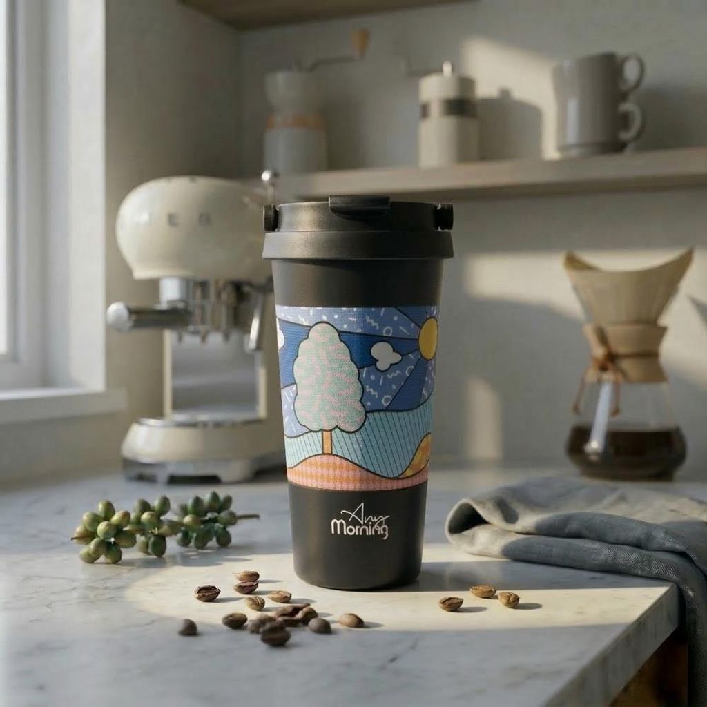Any Morning Edelstahl-Reise-Kaffeebecher, Kaffeebecher, Produktbild 
