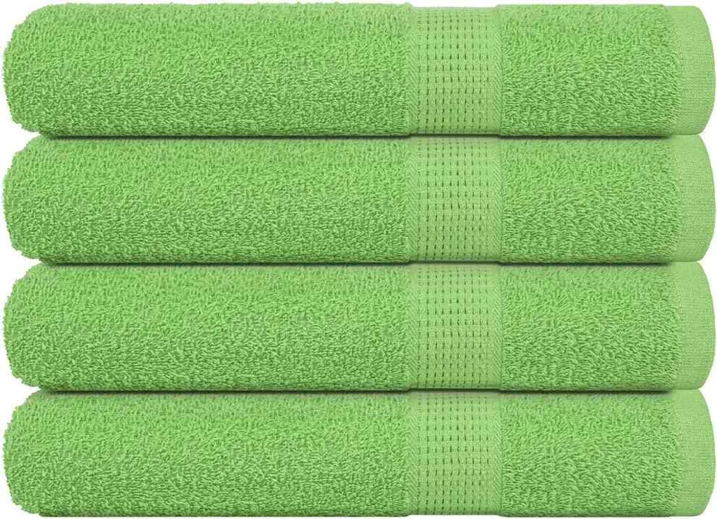 Asciugamani pratici 4 pz. Verde mela 100x200 cm 360 g/m² 100% cotone - Asciugamani ,arredamento di design 9741730 1pacco