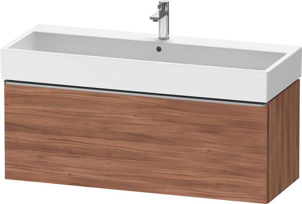 Duravit D-Neo Waschtischunterbau wandhängend, 1184x440x442mm, 1 Auszug, mit Griff Edelstahl gebürstet, DE4275070790000
