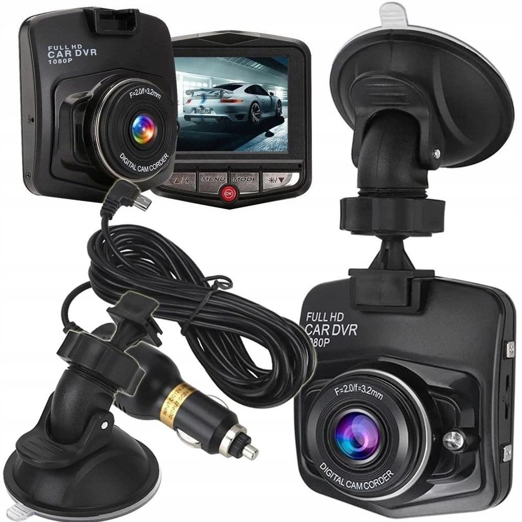 Dashcam Full HD 1080p 140° Autokamera KFZ Videorekorder 2,4 Produktbild 