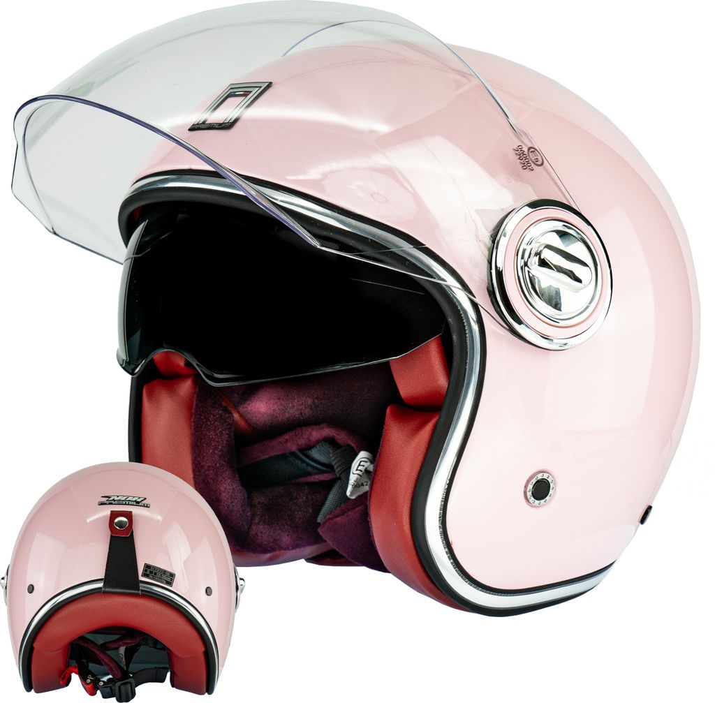 NOX JetHelm NEO-RETRO HERITAGE M (57 - 58cm) Pastel Rosa Produktbild 