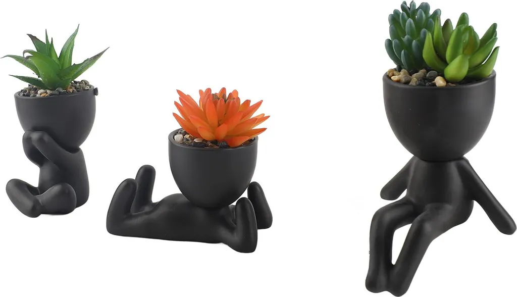 Pot à succulentes décoratif style scandinave en céramique de qualité