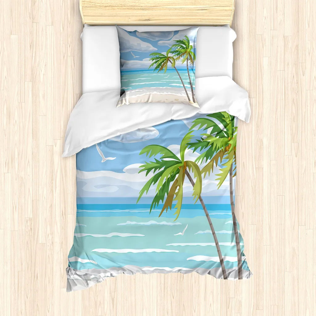 ABAKUHAUS Estate Costa Vento Copripiumino 135x200 Antiacaro Singolo