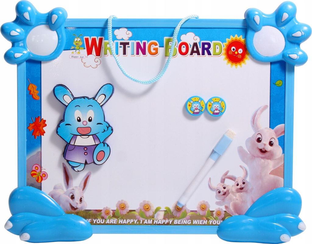 Magnettafel Kinder Whiteboard Abwischbar 37x30cm Lerntafel Schreibtafel mit Zubehör
