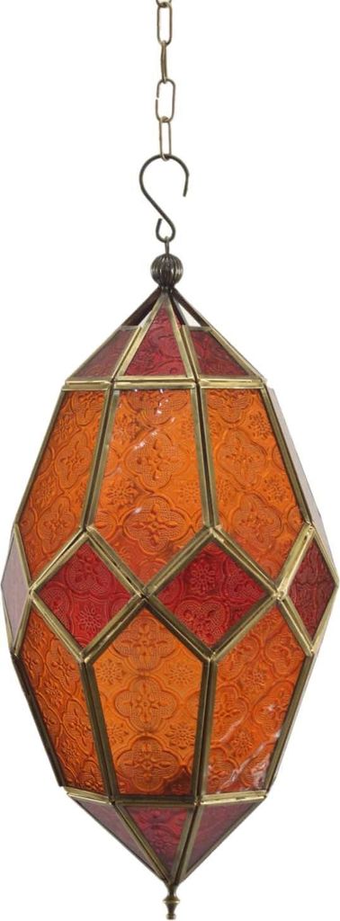Orientalische Hängelaterne Selma, Farbe:Rot-Orange Produktbild 