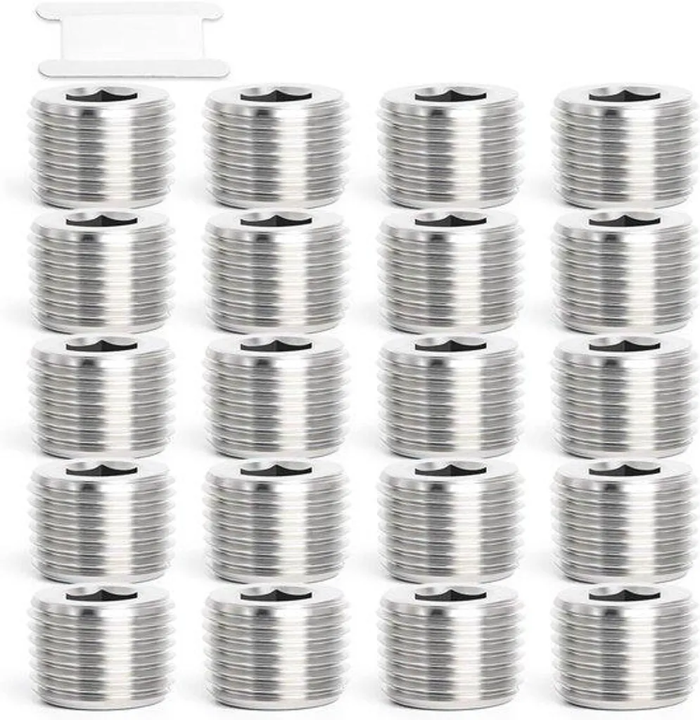 Bouchon d'Étanchéité 1/4" BSP Inox pour Tuyauterie Eau, Huile et Gaz