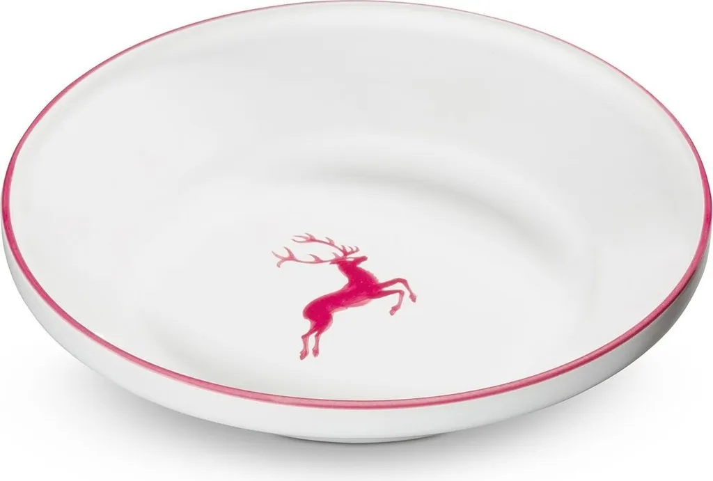 Saladier Gmundner Keramik Ø32cm Cerf Bordeaux Robuste et Durable pour Famille