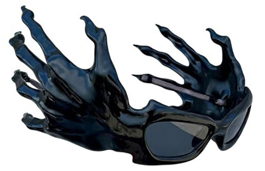 Monsterhände-Sonnenbrille – Neuartige, futuristische Sonnenbrille – Leichte, lustige Sonnenbrille mit UV400-Spiegelgläsern – Geschenk für ...