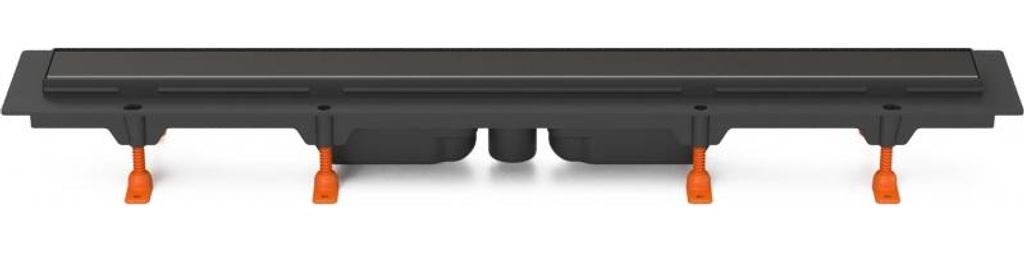Chud?j Bodenablauf schwarz 750 mm, unten D40, Classic/Boden schwarz CH 750/S40 KC