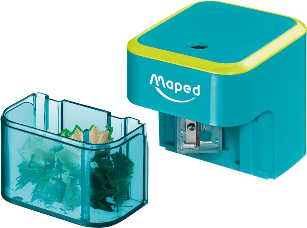 Maped Elektrischer Spitzer türkis/apfelgrün