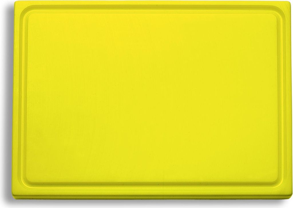 F. DICK Schneidbrett mit Saftrille Kunststoff gelb 265x325x18 mm, Küchenbrett