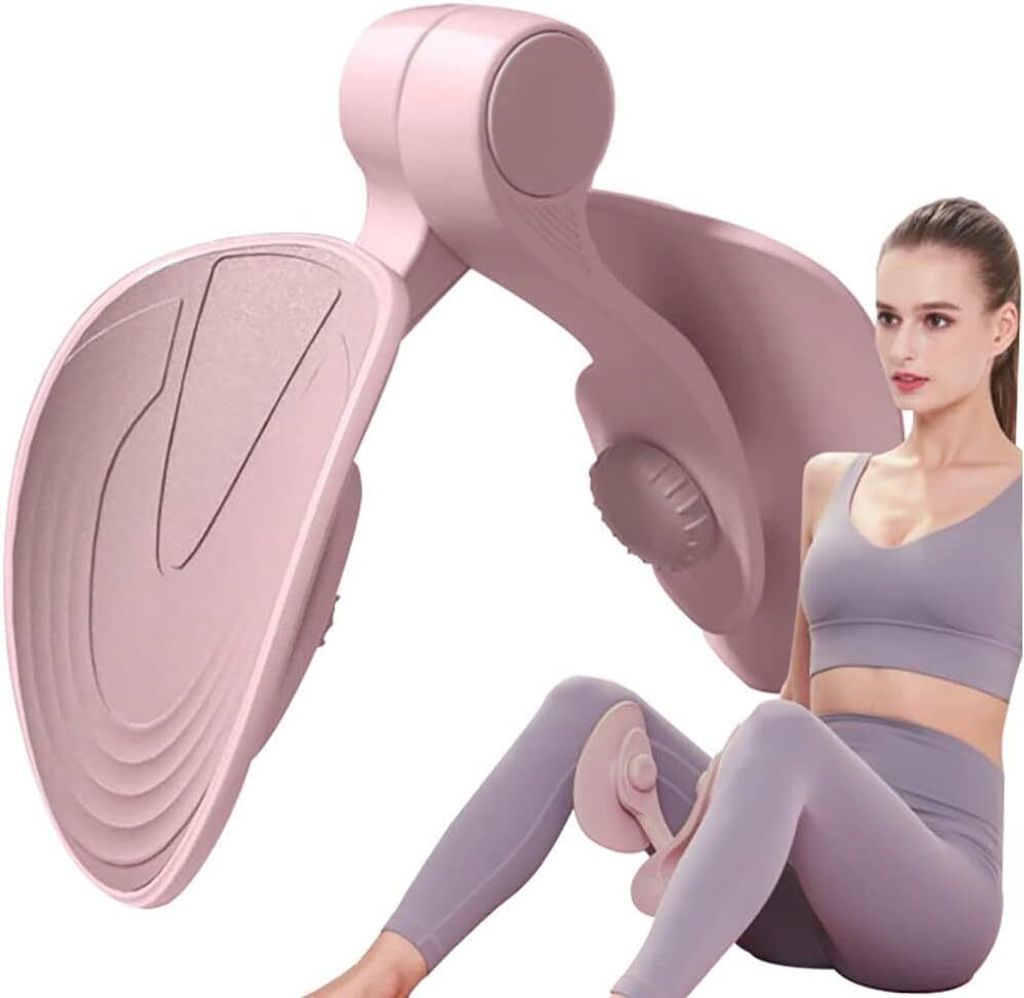 Oberschenkeltrainer beckenbodentrainer für Frauen, beintrainer po beinpresse Oberschenkel beckenboden hip Trainer,Stärke7kg(Rose)