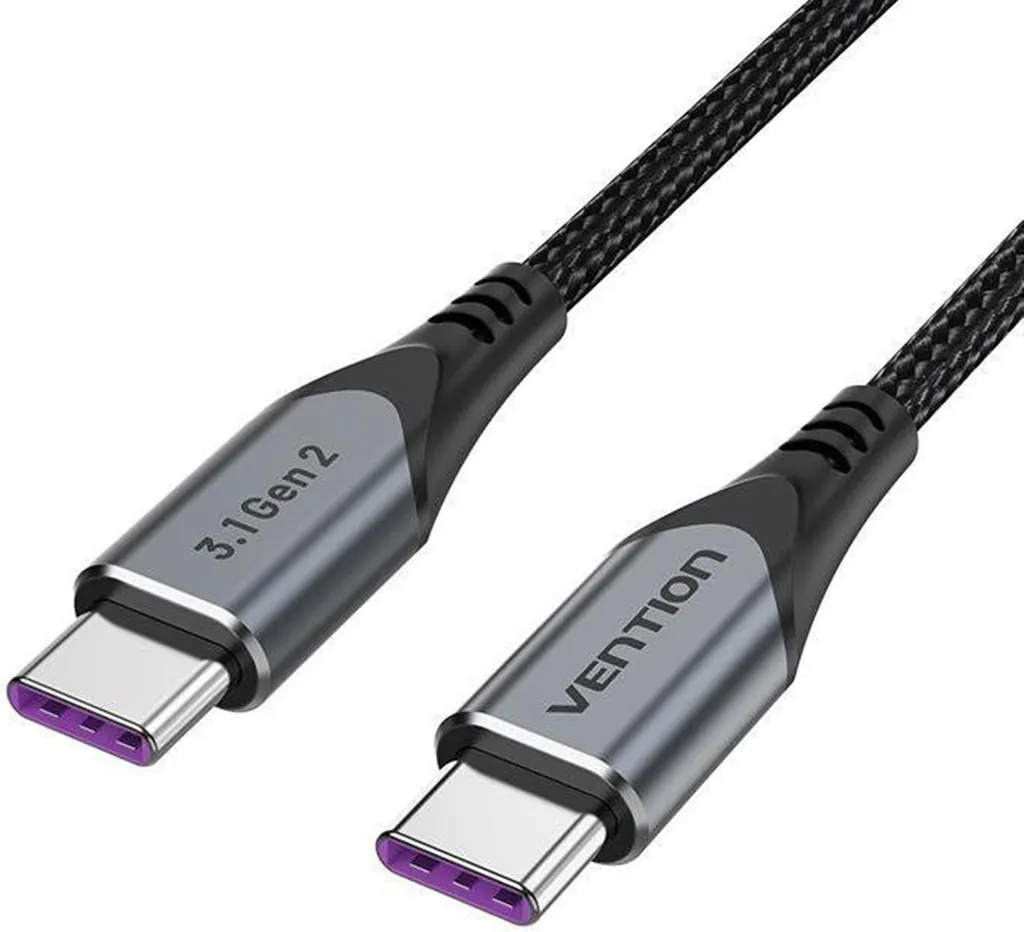USB-C to USB-C 100W Vention TAHHF 5A 1m USB 3.1 Gen2 4k cable (gray) - 8