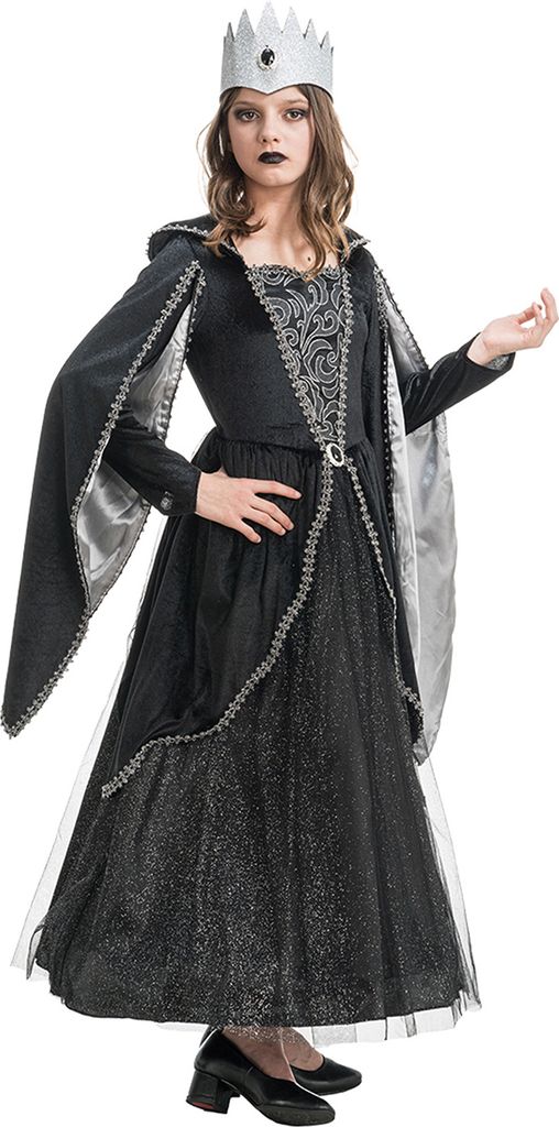 Dunkle Königin Kostüm "Dark Queen" für Mädchen | Schwarz Produktbild 