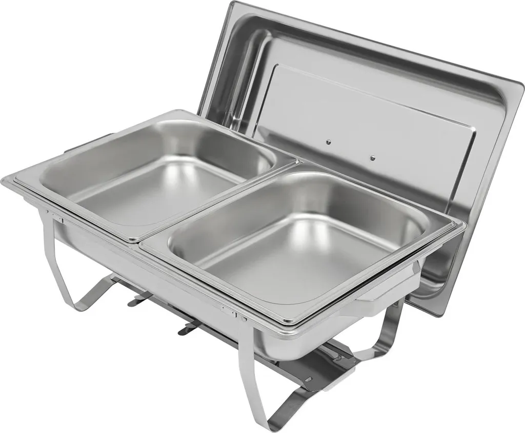 Chauffe-Plat Bain-Marie Professionnel Inox 8,5 L pour Grand Buffet