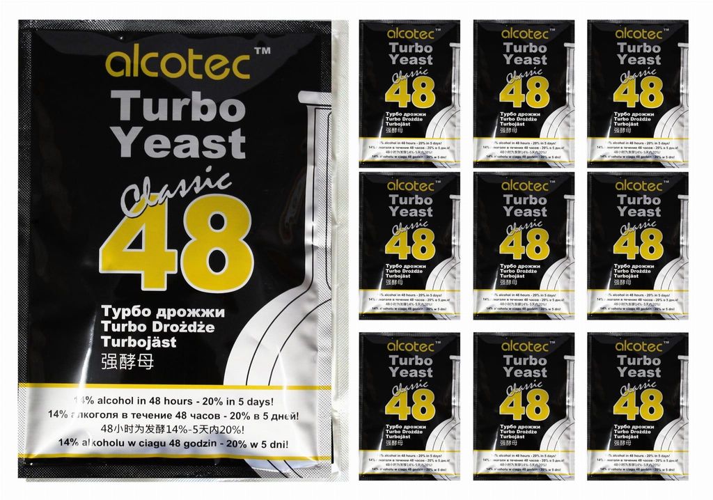 HUGBERT Alcotec Turbohefe 48 Classic Vodka Gärhefe 20% 10 Produktbild 
