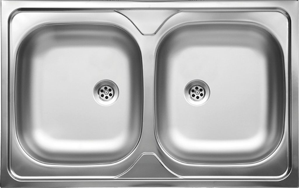 Lavello da cucina a 2 vasche in acciaio inox Lavello da Immagine del prodotto 