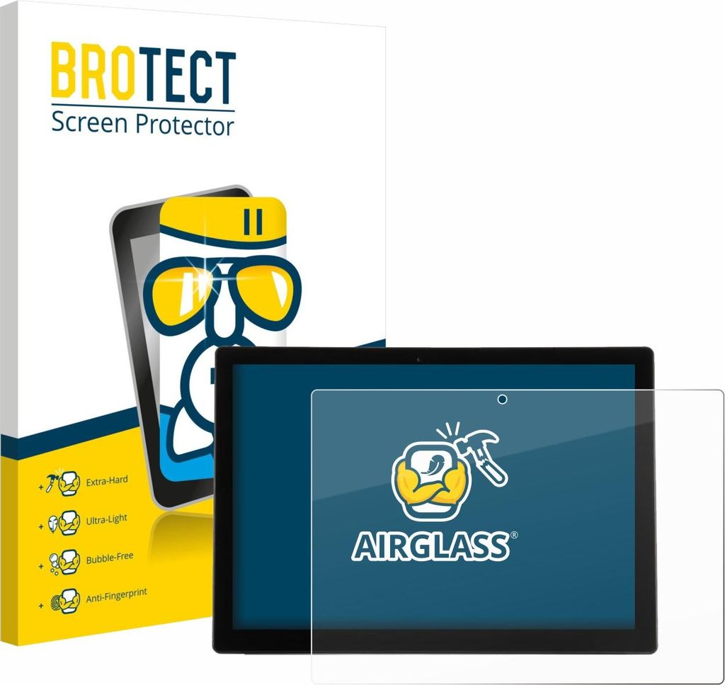 BROTECT Schutzglas für Wortmann Terra Pad 1200V2 12.3" Schutzfolie Panzer Folie Glas Display Schutz klar