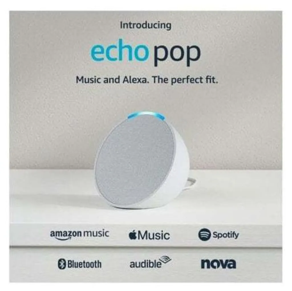 Echo Pop Blanc Amazon : Assistant Vocal Bluetooth au Design Demi-sphère - 14