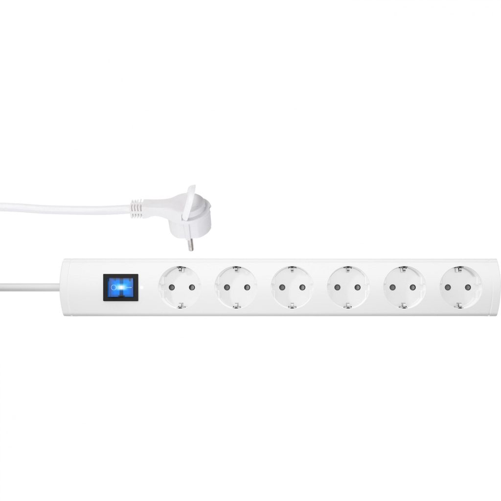 Kopp 233402004, 1,4 m, Drinnen, IP20, Weiß, Thermoplast, 6 AC-Ausgänge