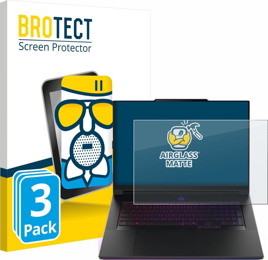 3x BROTECT Entspiegelungs Schutzglas für Lenovo Legion 9i Gen 10 18" Schutzfolie Panzer Folie Glas Display Schutz matt