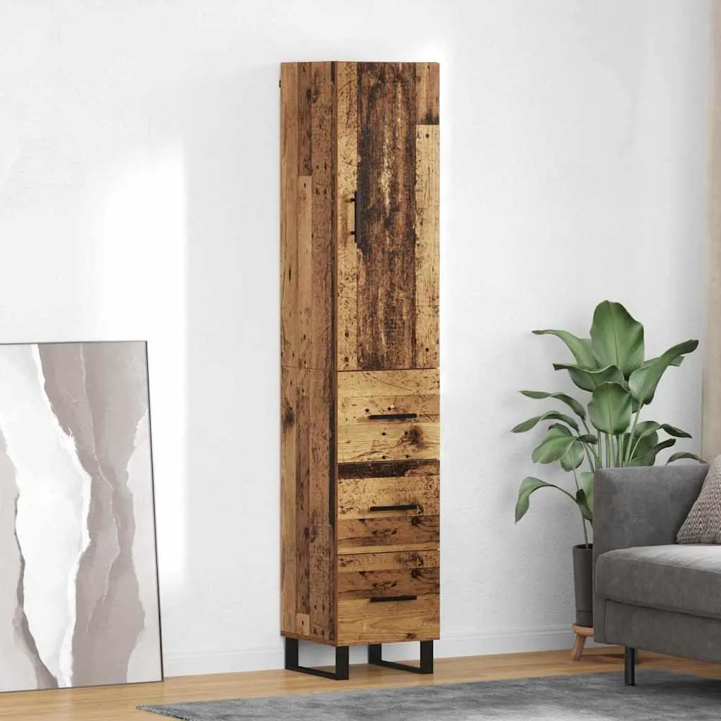 Arredo Contract vidaXL Credenza Alta | Mobile Ufficio Legno Recuperato
